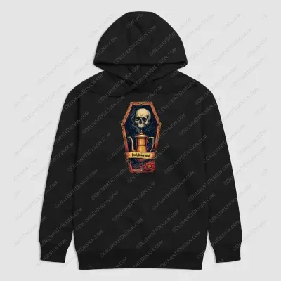 Gothic Death Before Decaf Hoodie