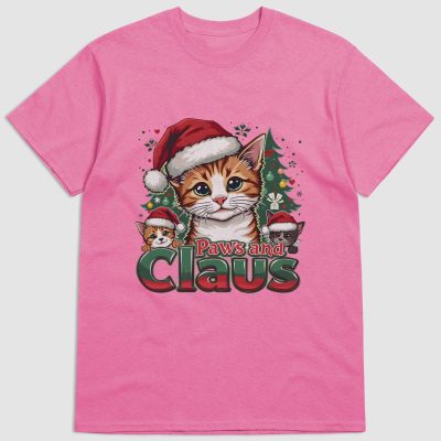 Paws and Claws Christmas Kittens T Shirt