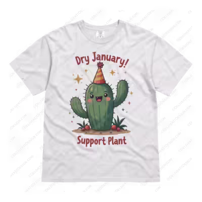 Dry January Support Plant T Shirt
