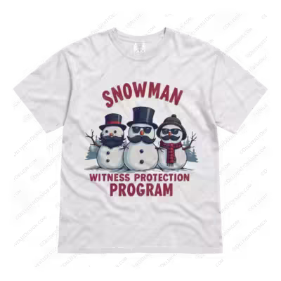 Snowman Witness Protection T Shirt